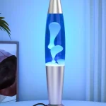 Metal base wax lamp