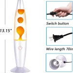Metal base wax lamp
