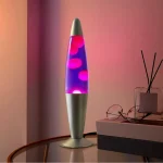 Metal base wax lamp