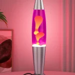 Metal base wax lamp